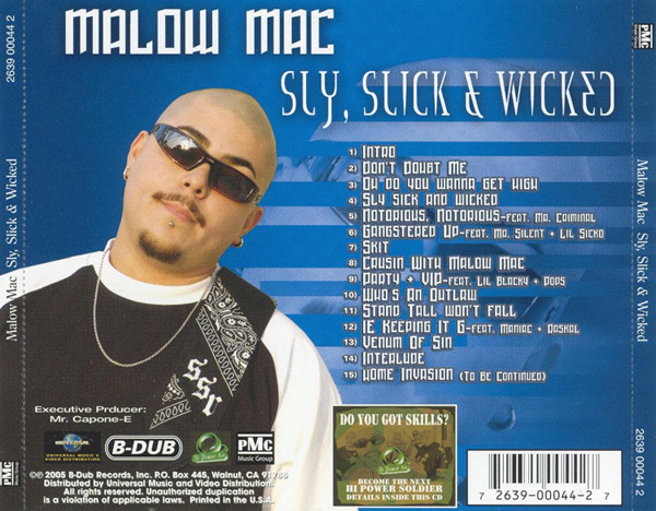 Malow Mac - Sly, Slick & Wicked Chicano Rap